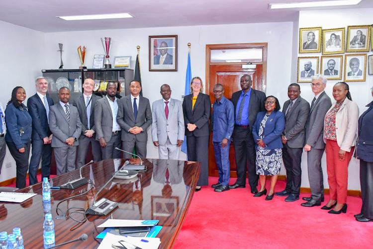 French Ambassador courtesy call to the VC group photo.