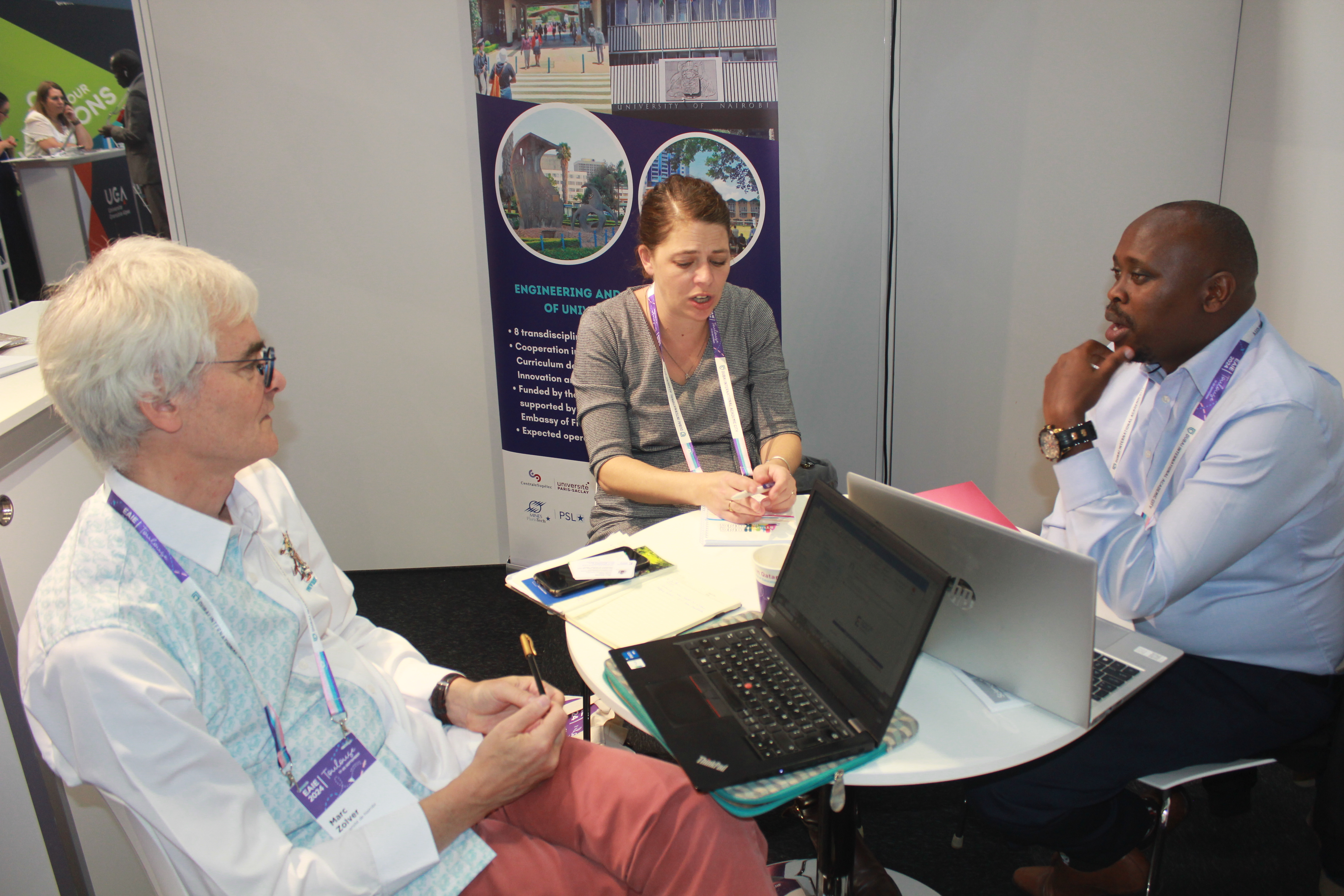 University Advancement staff engage participants at the 34th EAIE Conference.