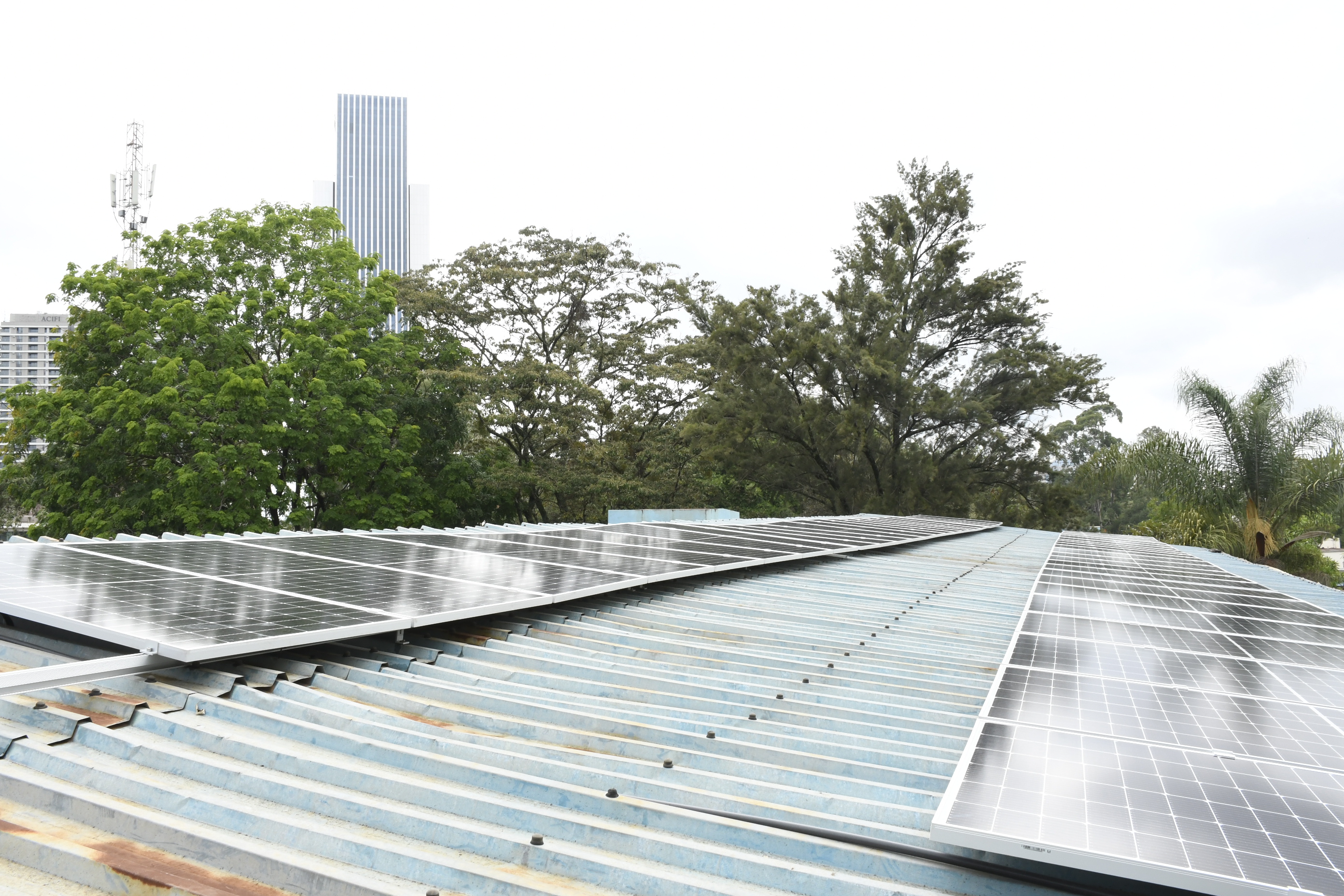 Solar panels at Chiromo Campus.