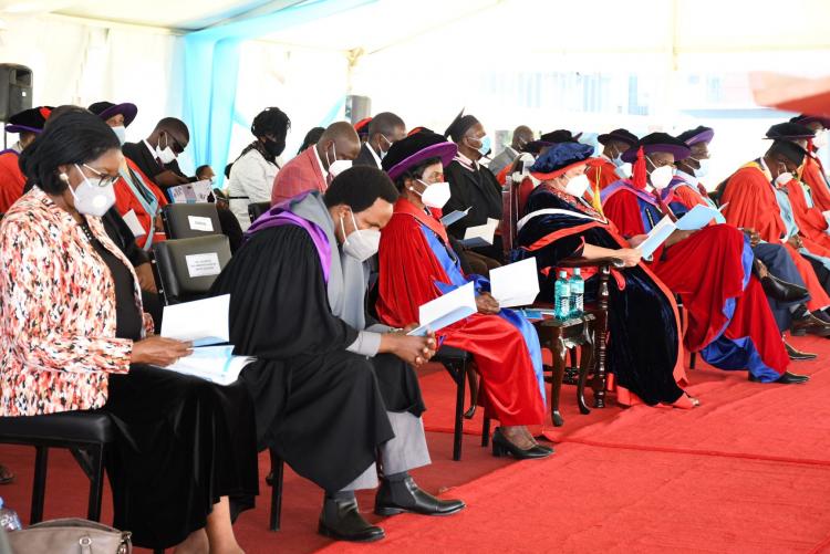 A section of management following the 64th Graduation Ceremony