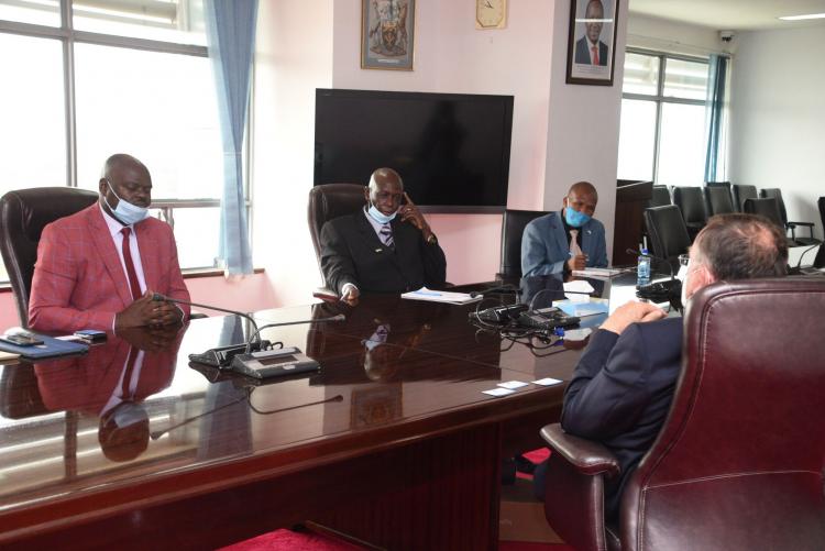 Ongoing discussions between Mr Brian Ouma Director University Advancement and VC representative Mr John Orindi, Director Corporate Affairs, Mr Johnson Kinyua, Director Career Services with REA Vipingo MD Mr Neil Cuthbert