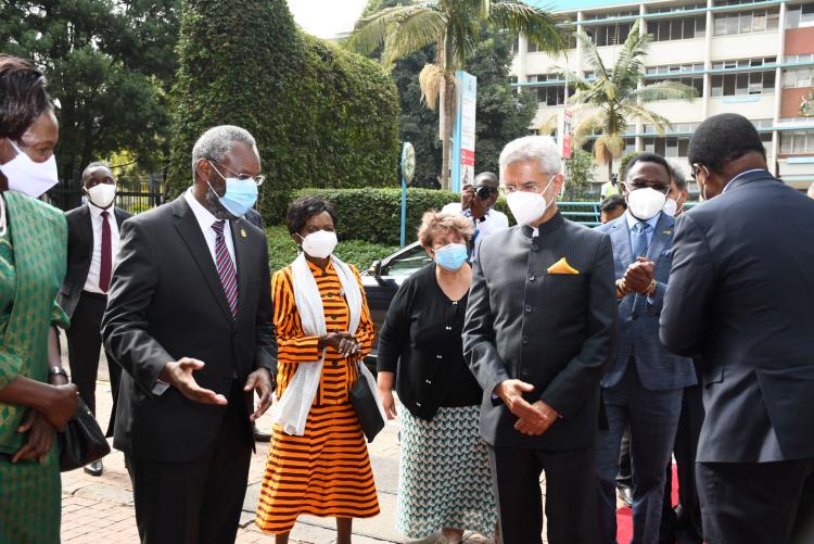 Chief Guest Dr. S. Jaishankar, India Minister of External Affairs arrives for the opening ceremony.