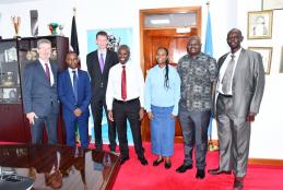 Courtesy call to the VC by AFD and French Embassy to Kenya Education Attaché
