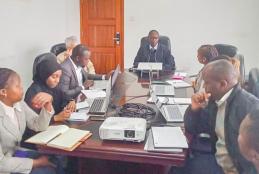 University Advancement staff at the strategic board meeting to review the status and progress of its key project portfolios